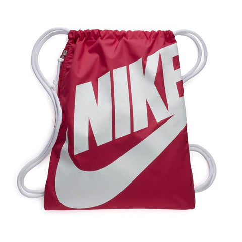 red and white nike purse