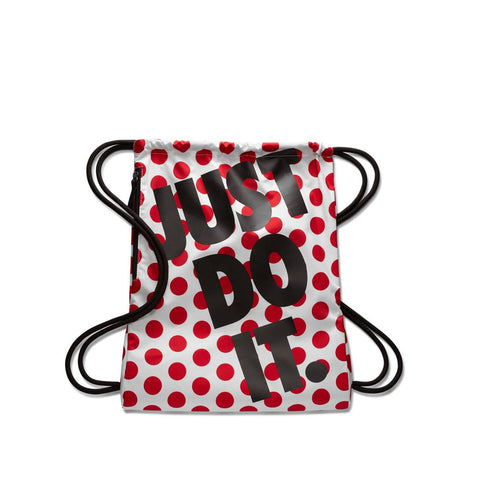 red and white nike purse