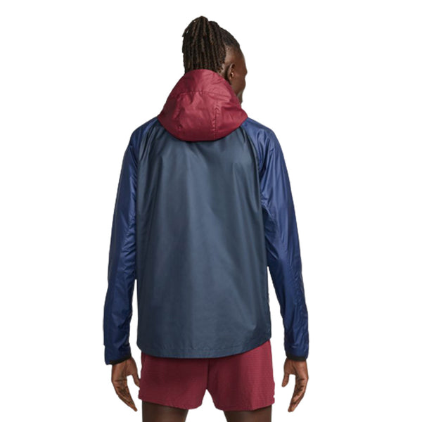 Nike Men's Sportswear Sport Essentials+ Woven Windrunner Jacket Black Blue  Red - Toby's Sports