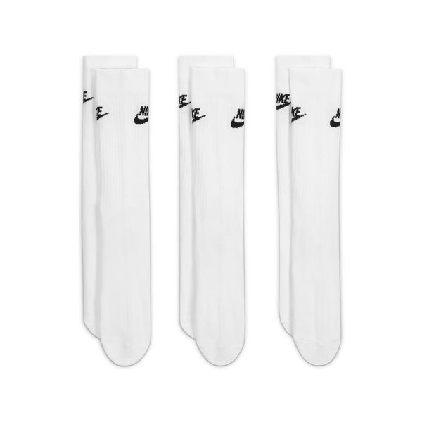 Nike Everyday Cushioned Training Crew Socks (6 Pairs)-White - Hibbett