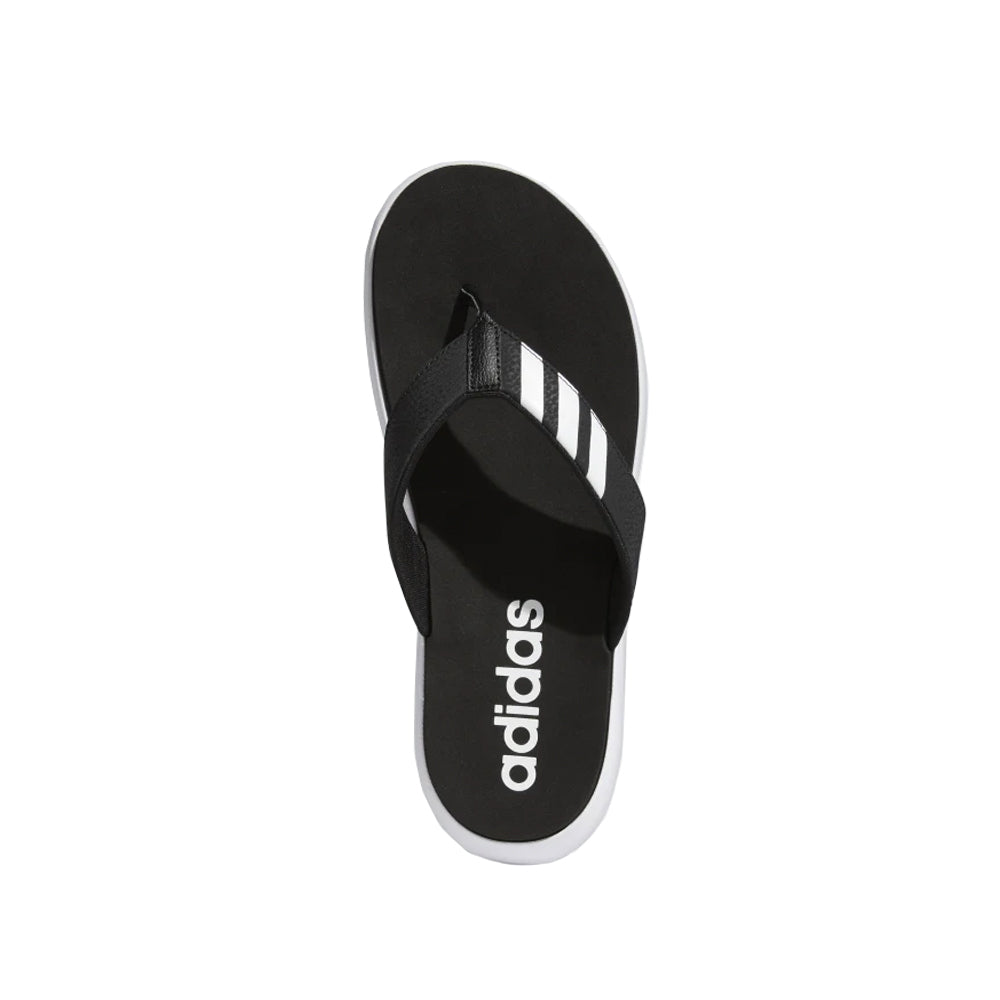 black comfy flip flops