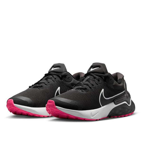 Nike Men's Renew Ride 3 Road Running Shoes Black White-DK Smoke