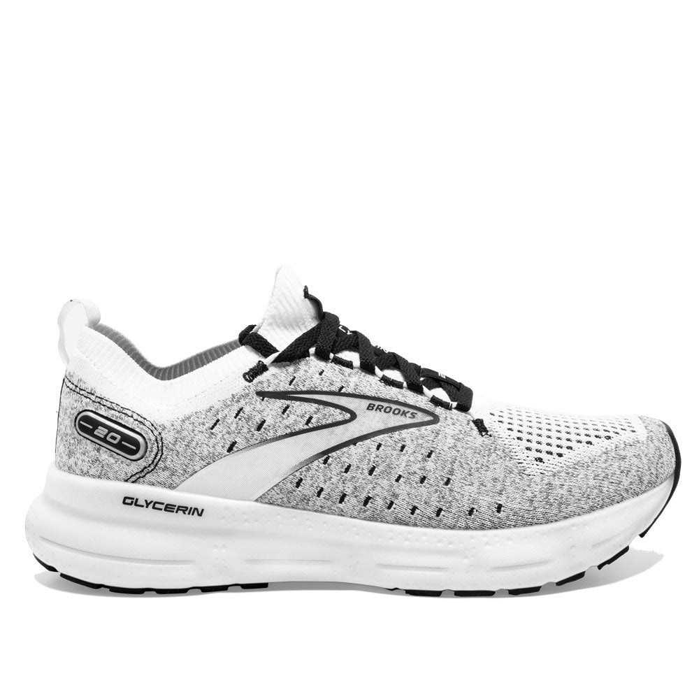 Brooks Women's Glycerin Stealthfit 20 Grey Yellow Pink - Toby's Sports