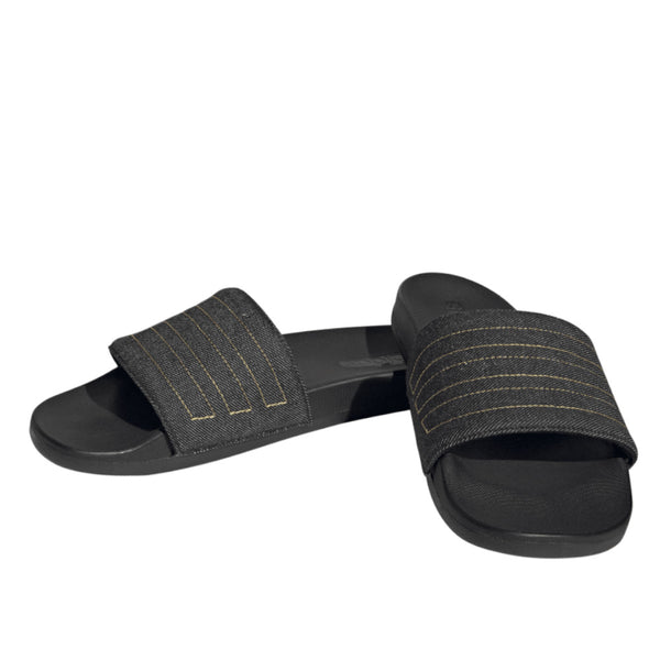 adidas Men's Adilette Comfort Adjustable Bandage Slides Core Black Cloud  White - Toby's Sports