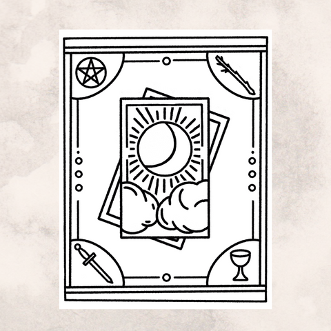 Tarot Coloring Page