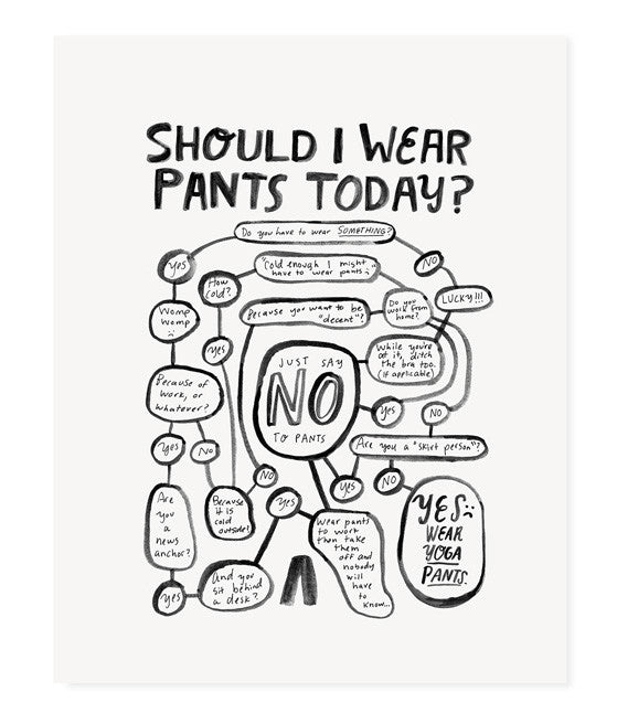 Beste Should I Wear Pants Today? (Teal) – Chipper Things ZB-21