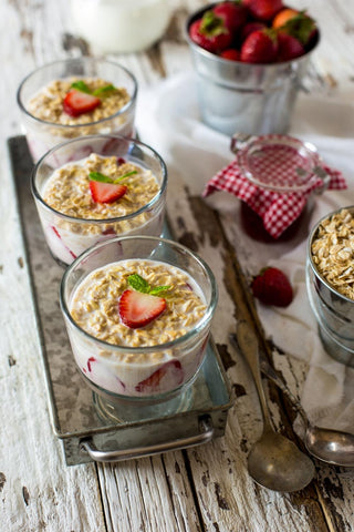 Overnight oats grab and go breakfast