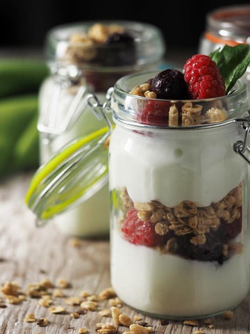 Yogurt parfait grab and go breakfast