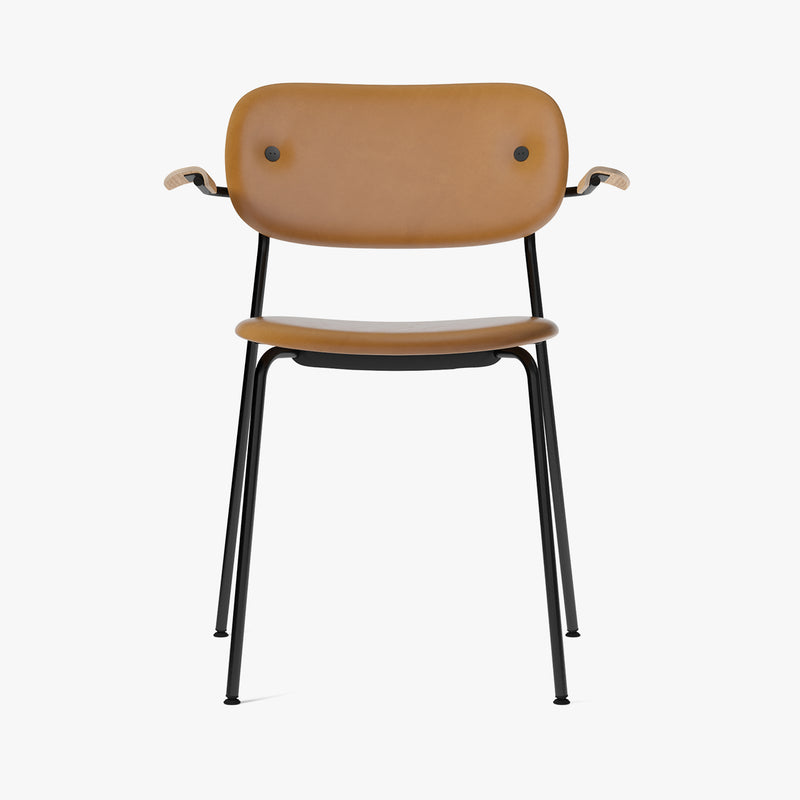 Co Chair w/Armrest, Fully | Cognac Leather