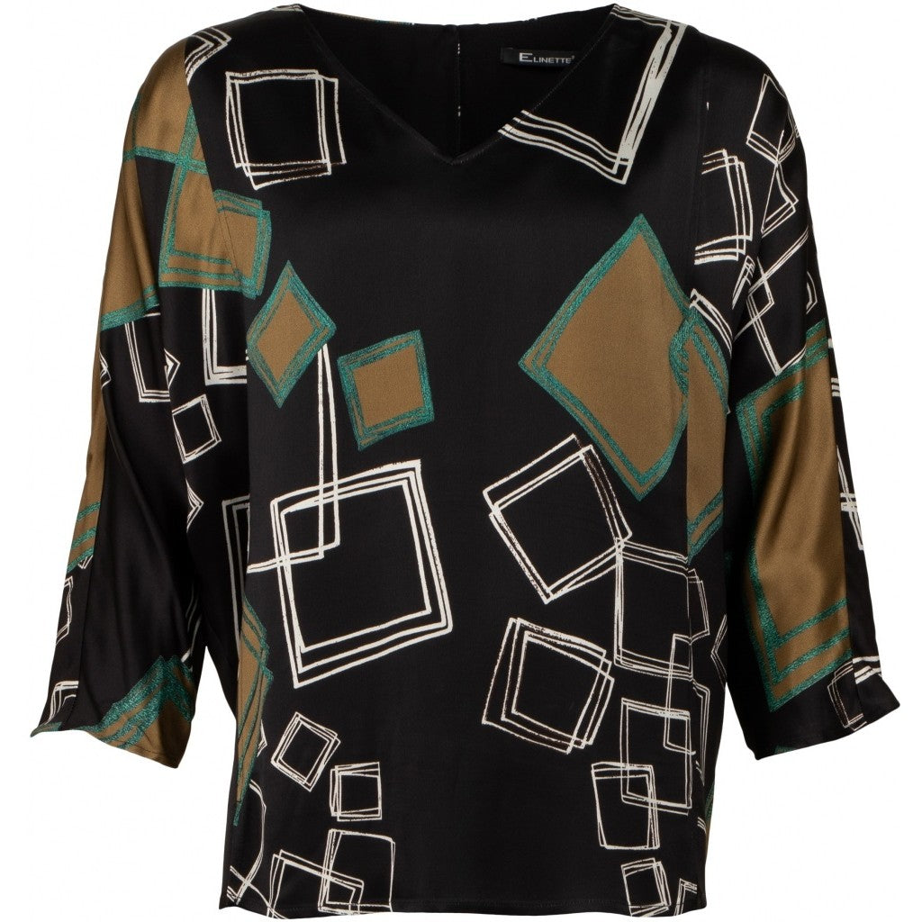 Se Elblouse - Black - Bluse hos Gowoman.dk