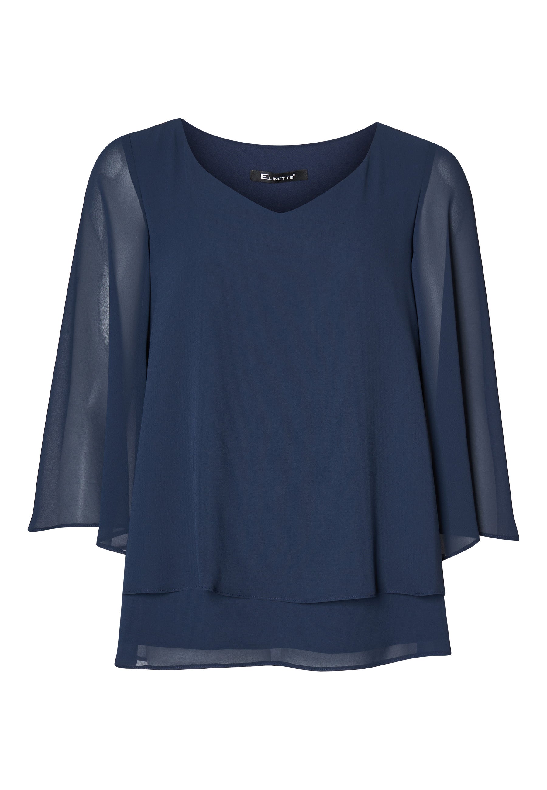 Se Elcamma - Navy Blue - Bluse hos Gowoman.dk