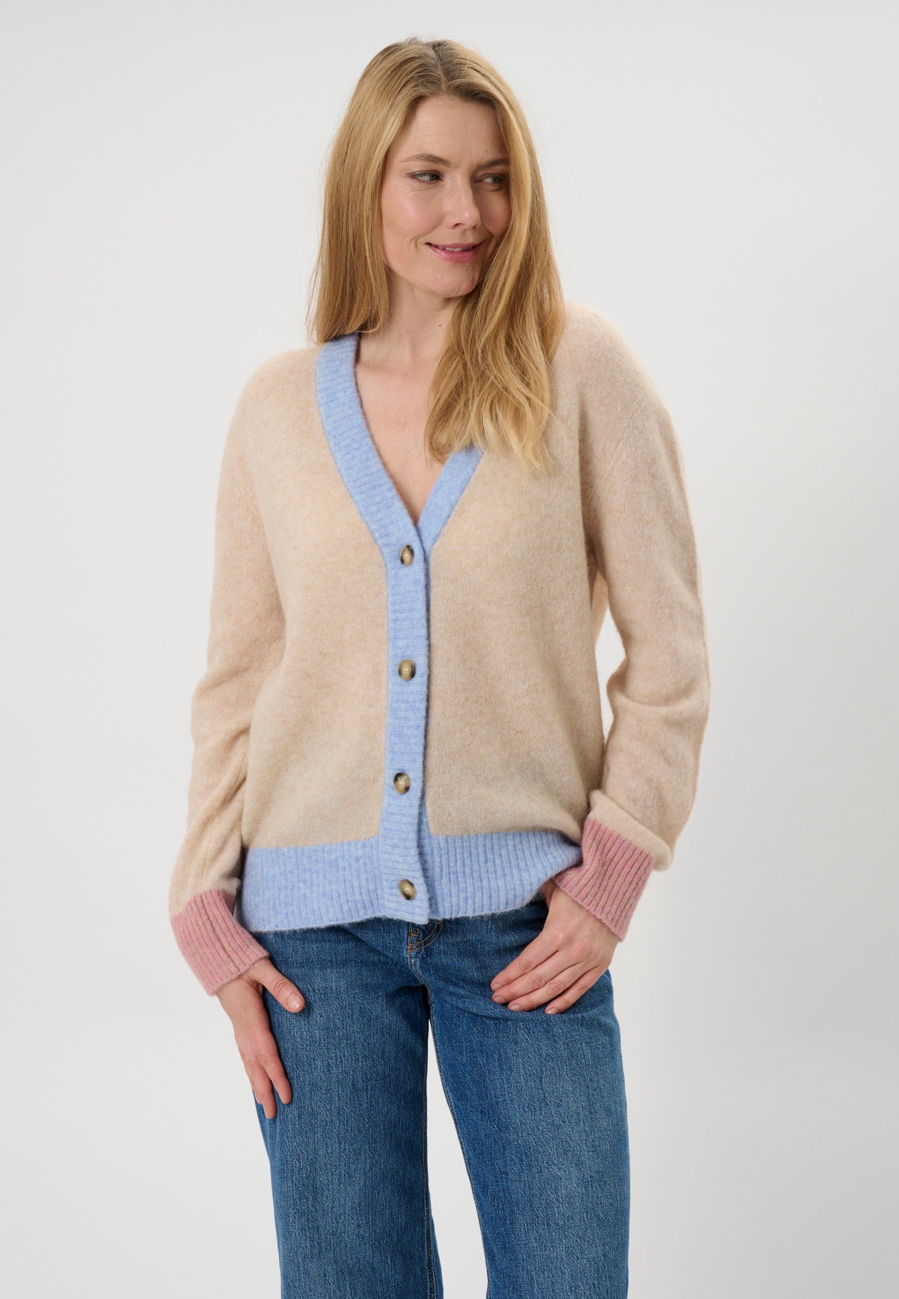 Billede af Licara - Sand Melange - Cardigan