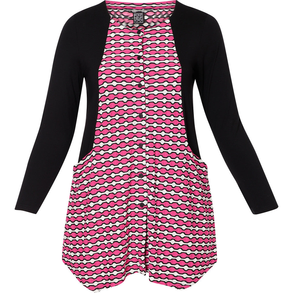 Pont Neuf - Cardigan - Pnziz - Dark Pink