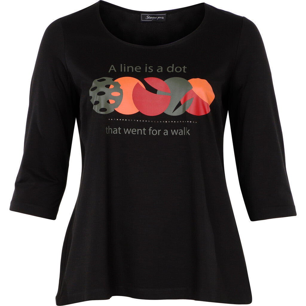 Se Sefreya - Black - Bluse hos Gowoman.dk