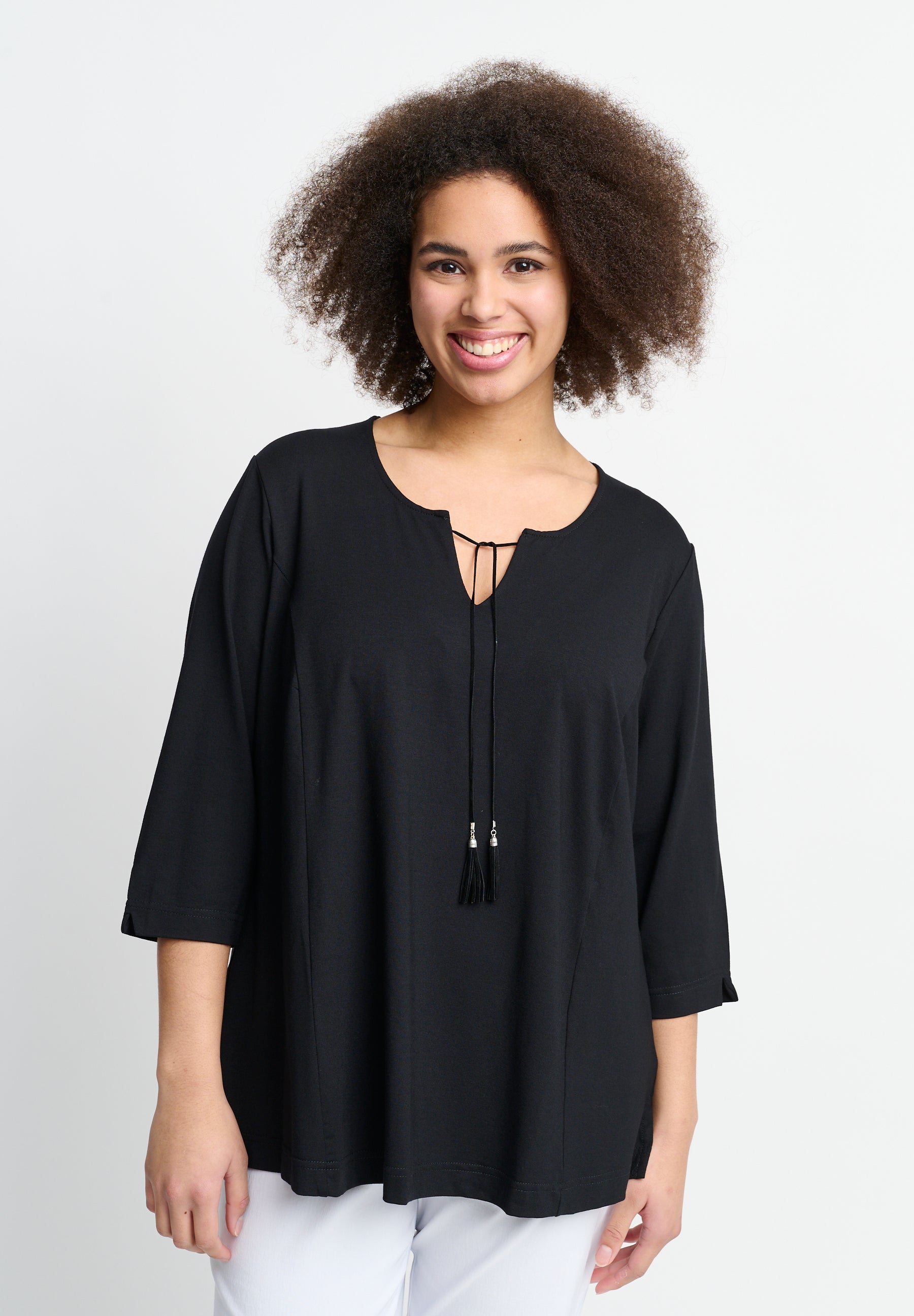 Se Seshirt Noos - Black - Bluse hos Gowoman.dk