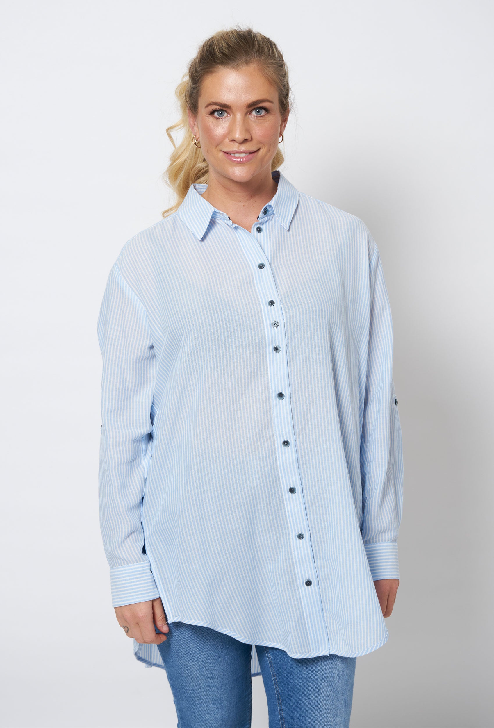 Se Shjenice - Light Blue - Skjorte hos Gowoman.dk