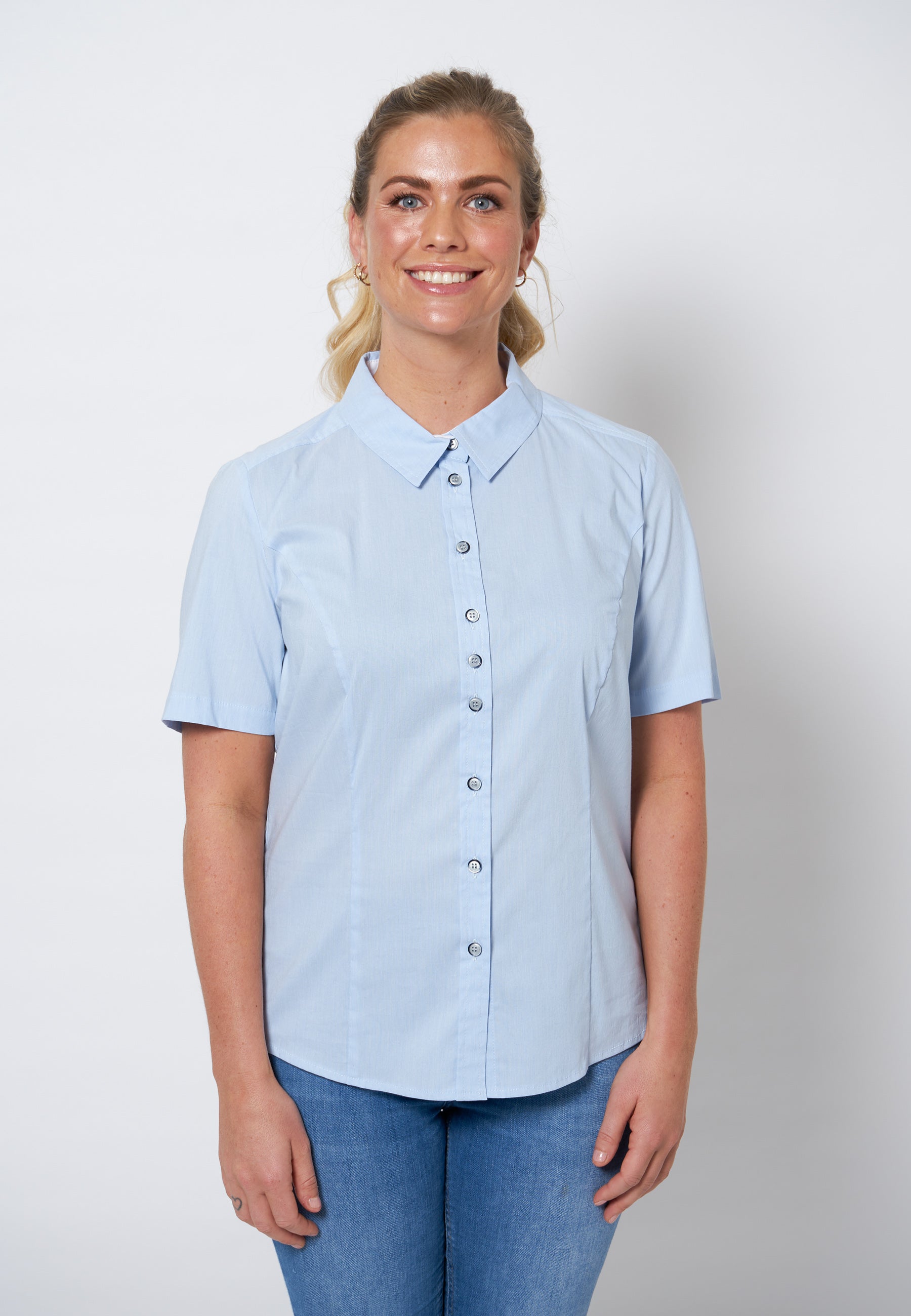 Billede af Shshila - Light Blue - Skjorte hos Gowoman.dk