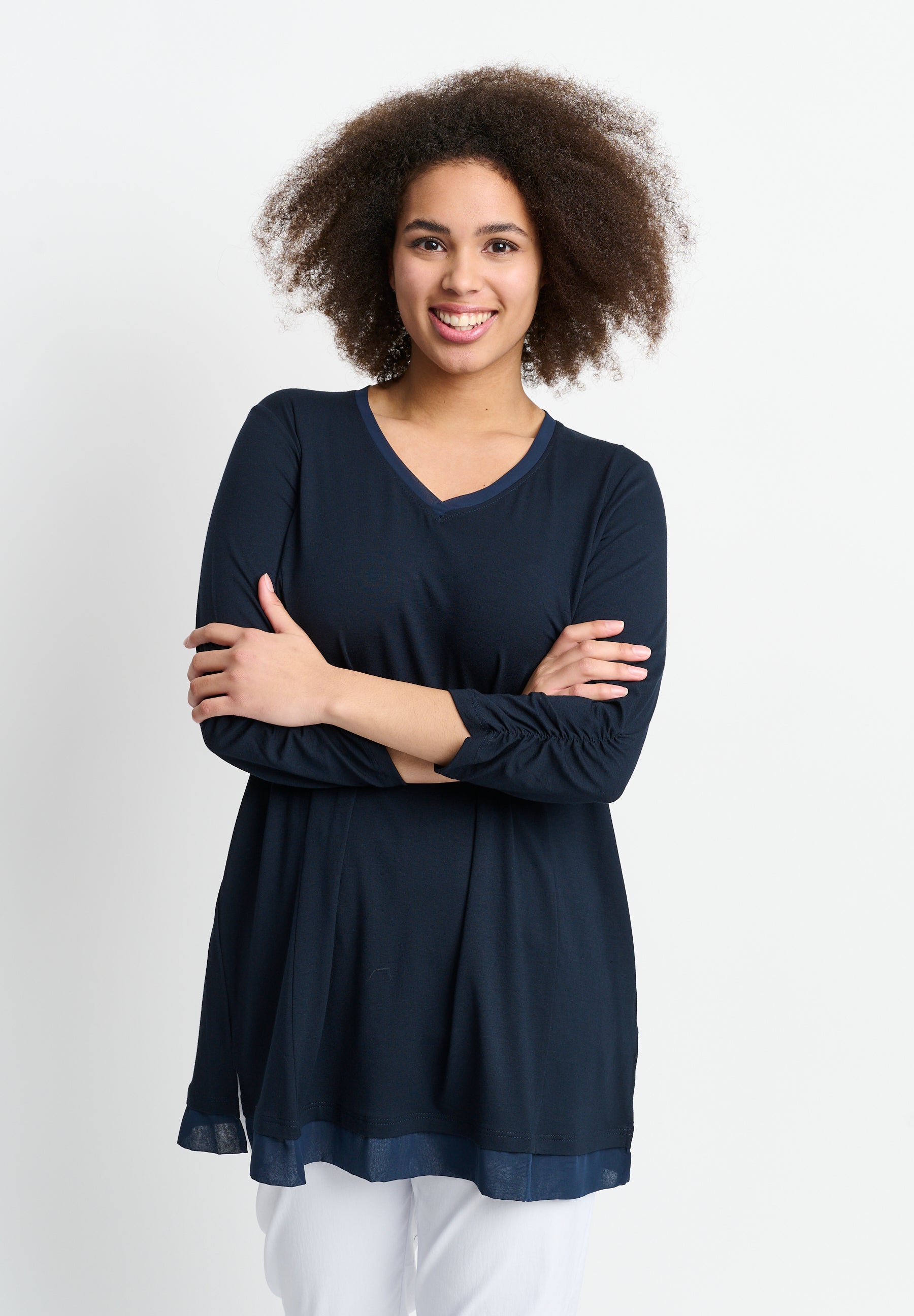 Billede af Seshirt Noos - Navy - Bluse hos Gowoman.dk