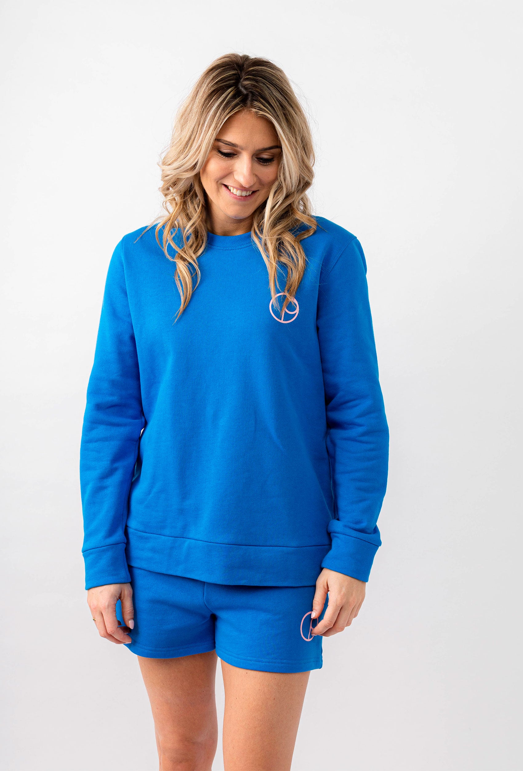 Se Sweatshirt - Electric Blue - Bluse hos Gowoman.dk
