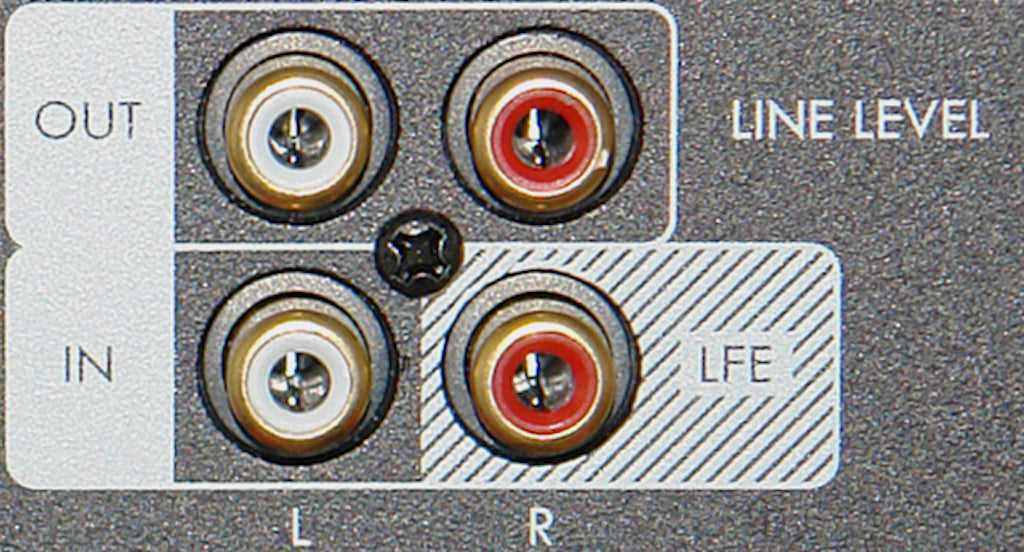 Subwoofer In/Out Line Connections – SVS SB1000 Example