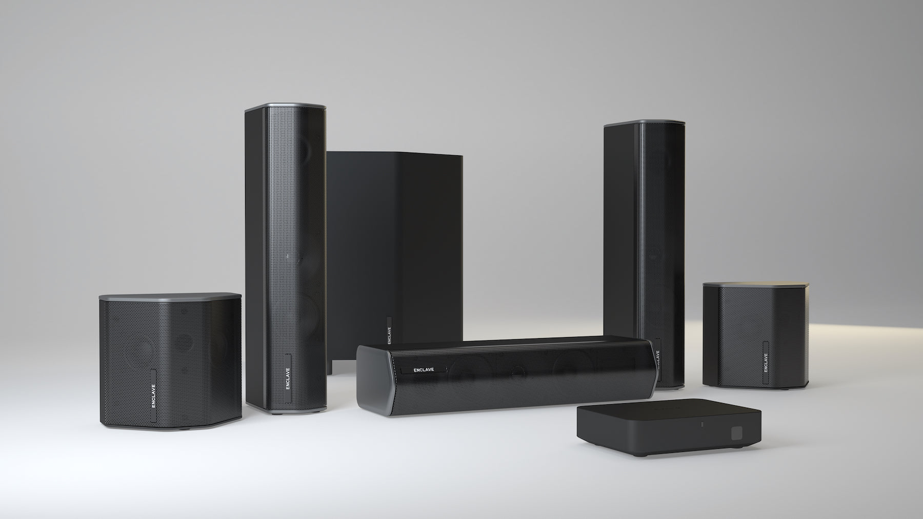 enclave audio cinehome hd 5.1 wireless audio home theater system