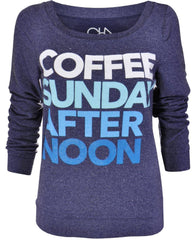 CHASER BRAND COFFEE SUNDAY LONG SLEEVE PULLOVER AS SEEN ON KATIE PRICE