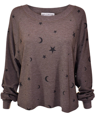 Wildfox Planetarium Monte Crop Sweater as seen on Una Healy