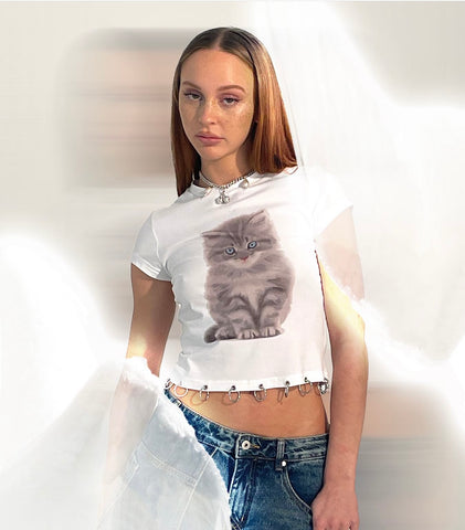 The Ragged Priest Kitty Baby Tee £40.00