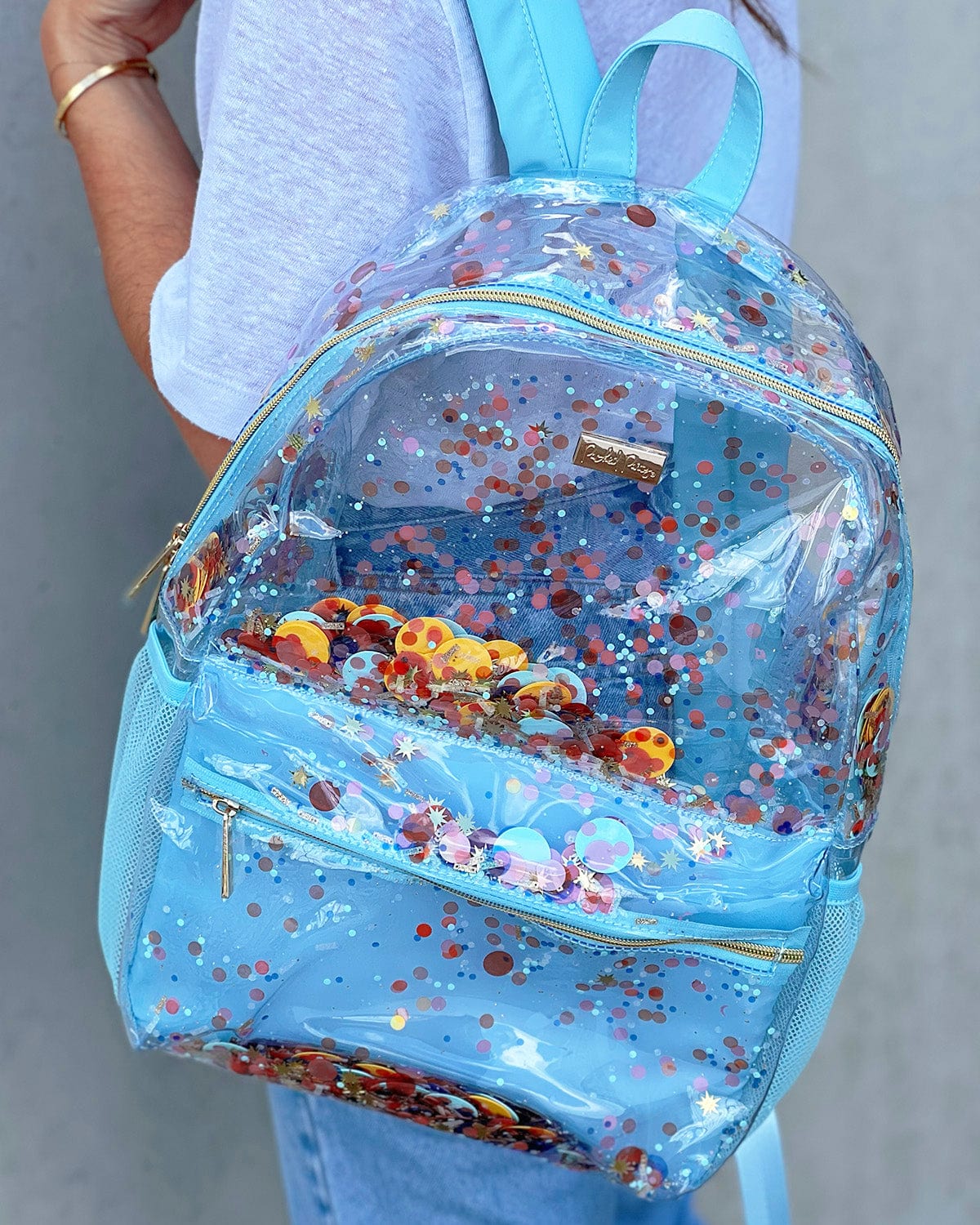 Packed Party Celebrate Confetti Clear Backpack product