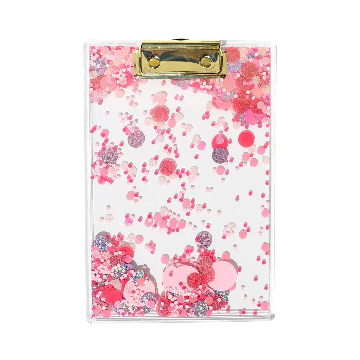 Image of Packed Party Pink Party Confetti Clear Clipboard (Mini)