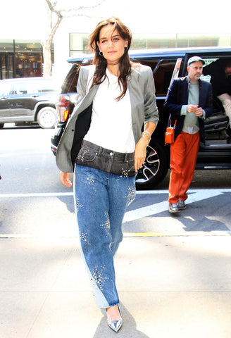 Katie Holmes in Sequin Embellished jeans Online