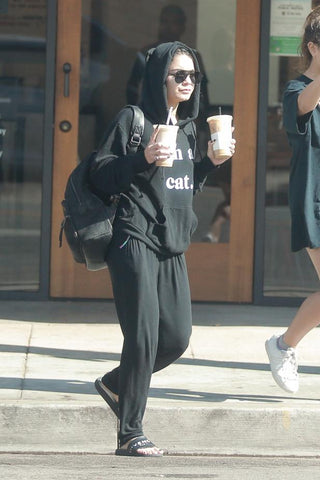 Vanessa Hudgens wears Wildfox Guess What I am Hoodie