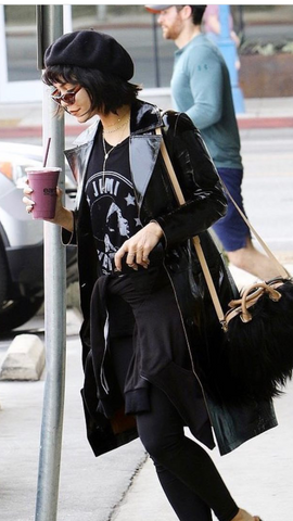 Vanessa Hudgens wears Lauren Moshi Jimi Hendrix Tee