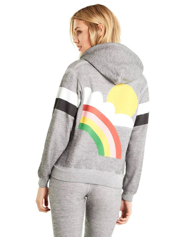 Wildfox Rain or Shine Regan Zip Hoodie as seen on Amber Rose £164.99 GBP