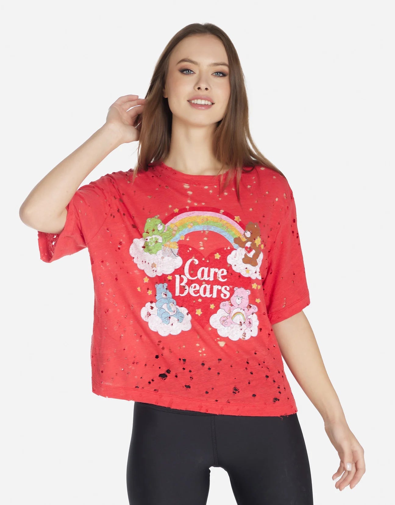 lauren moshi rue care bears crop boxy t-shirt