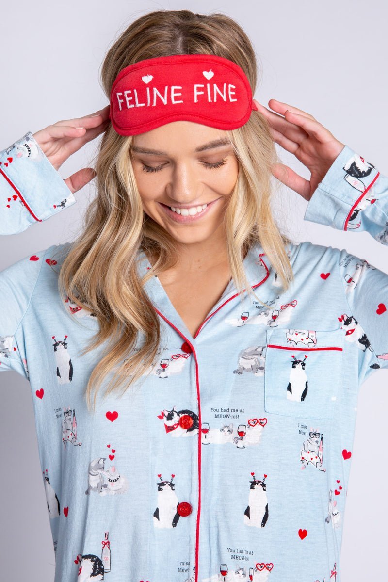 PJ Salvage Love is a Four Letter Word Feline Pyjama Set product