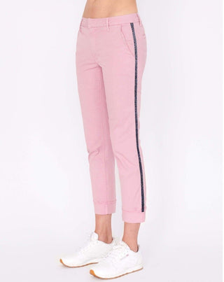 Shop Sundry Star Glitter Stripe Roll Up Chino Trousers Online