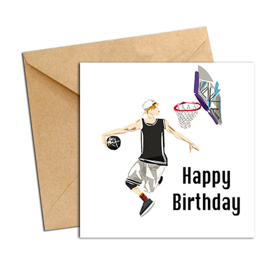 Card - Birthday male Basketball - SketchMill