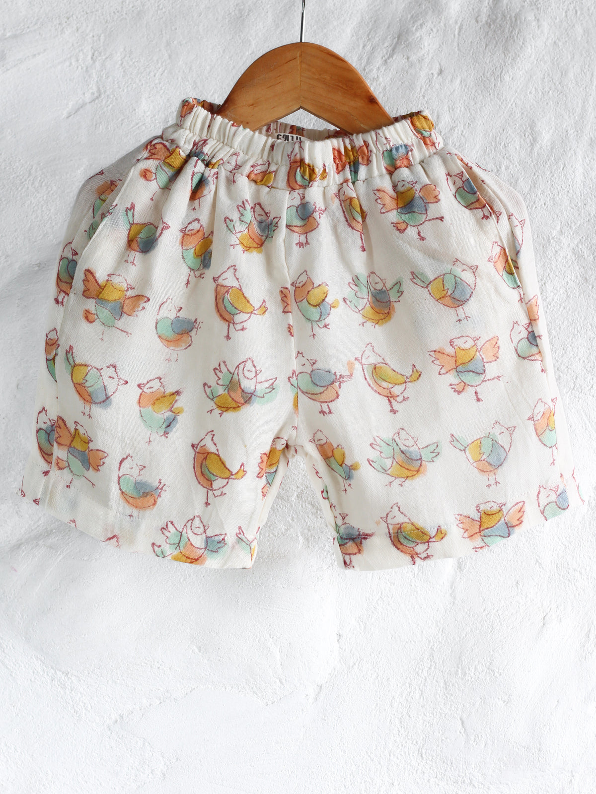 KIDS BIRDIE MUSLIN SHIRT & SHORT SET