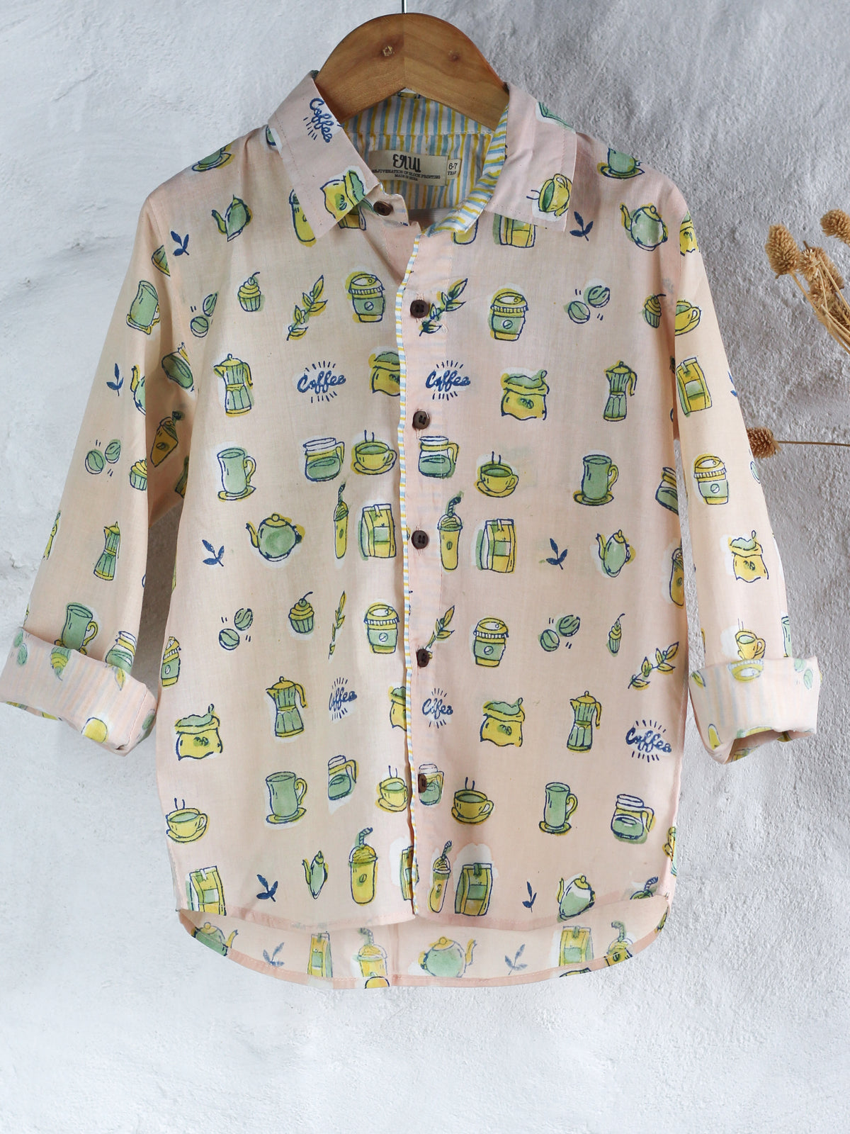 Peach Coffee Shirt