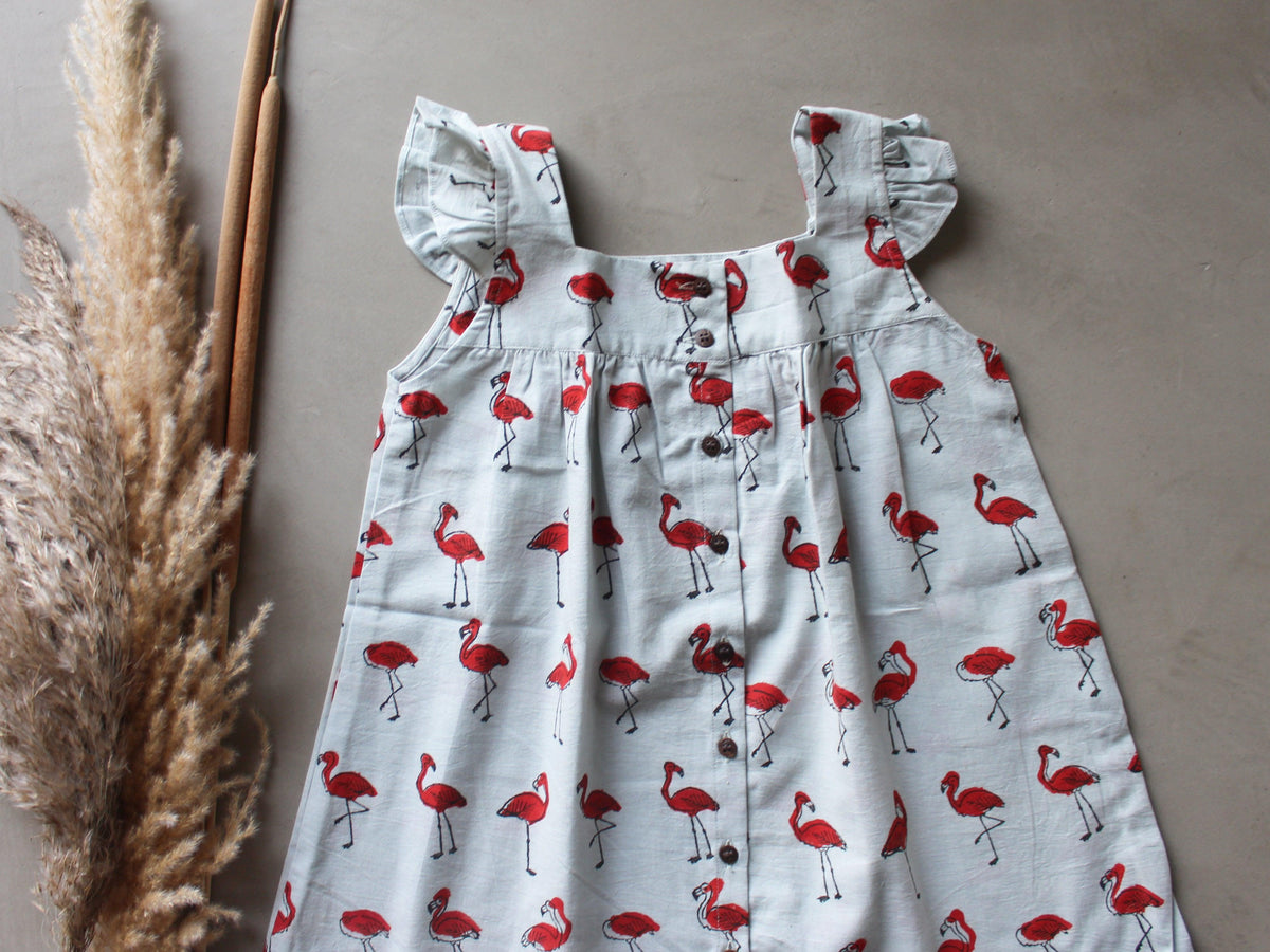 Flamingos in Grey Dress - CHHAPA