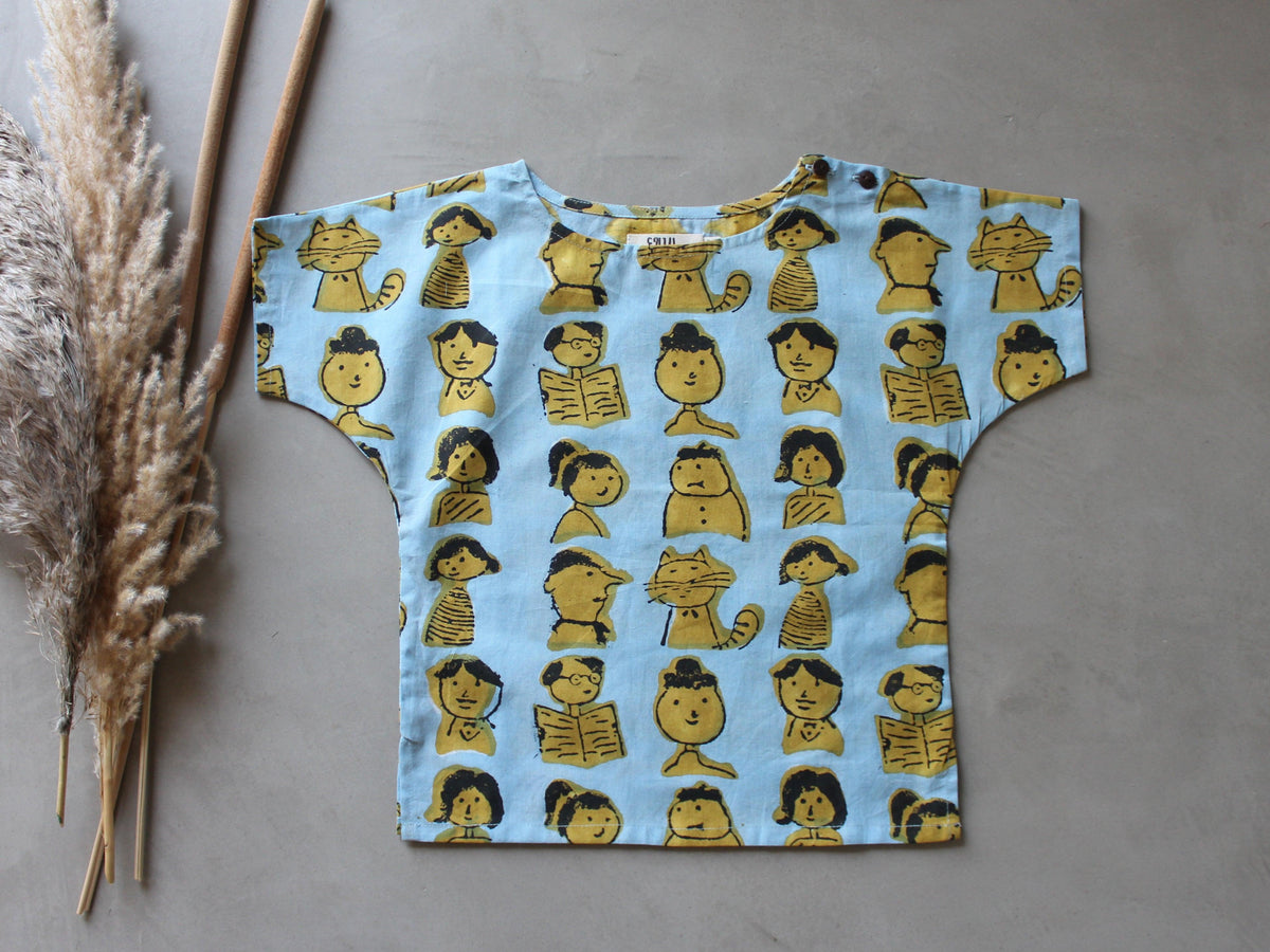 Skyblue Cotton Toddler Tee - CHHAPA