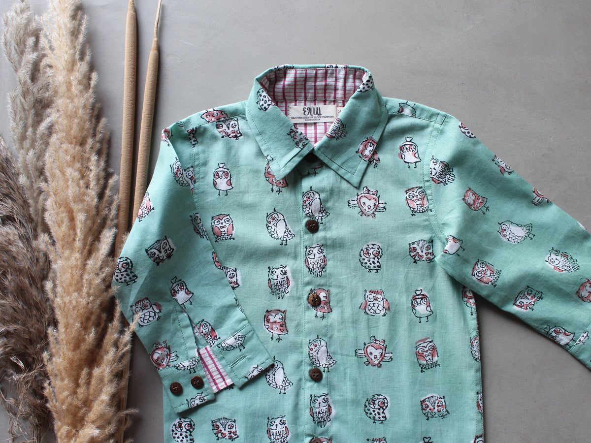 Owls in Mint Shirt - CHHAPA