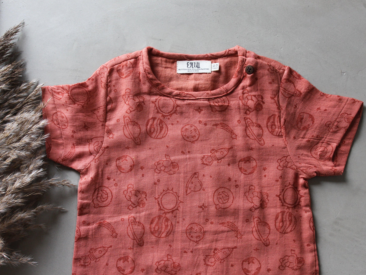 Rusty Space Muslin Toddler Tee - CHHAPA