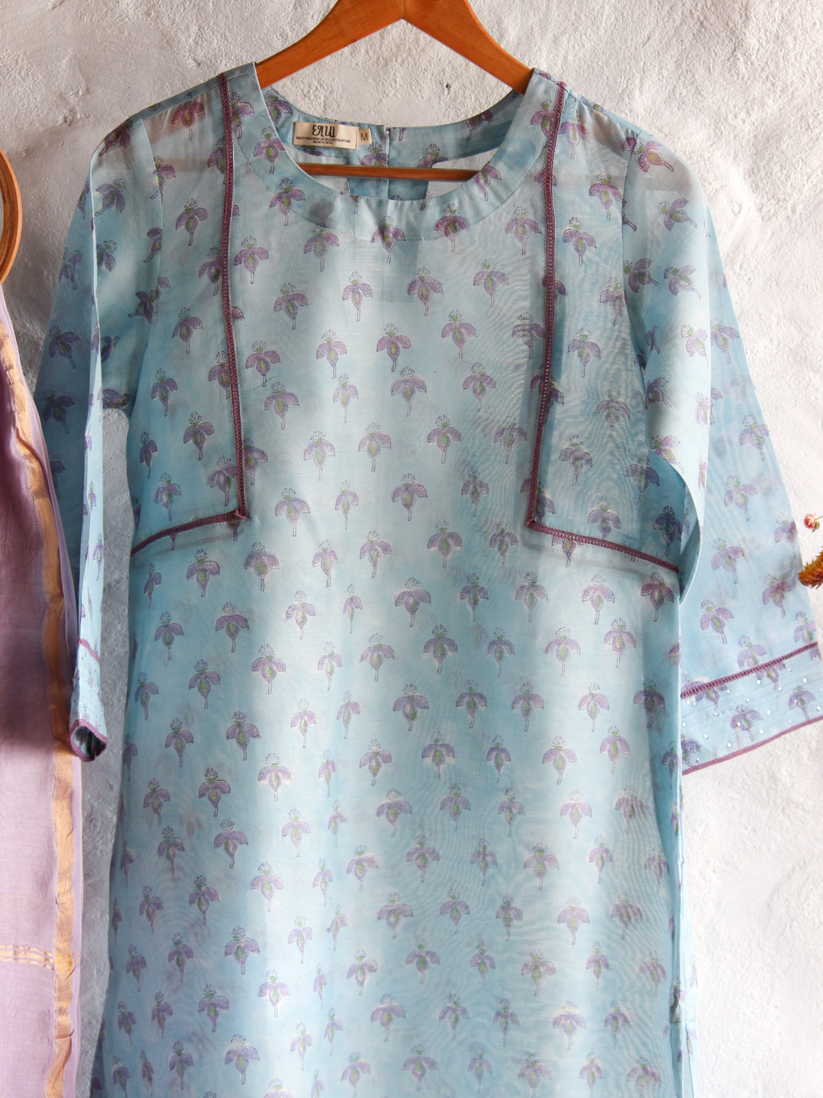 SAPPHIRE - Chanderi Kurta, Pant & Dupatta Set