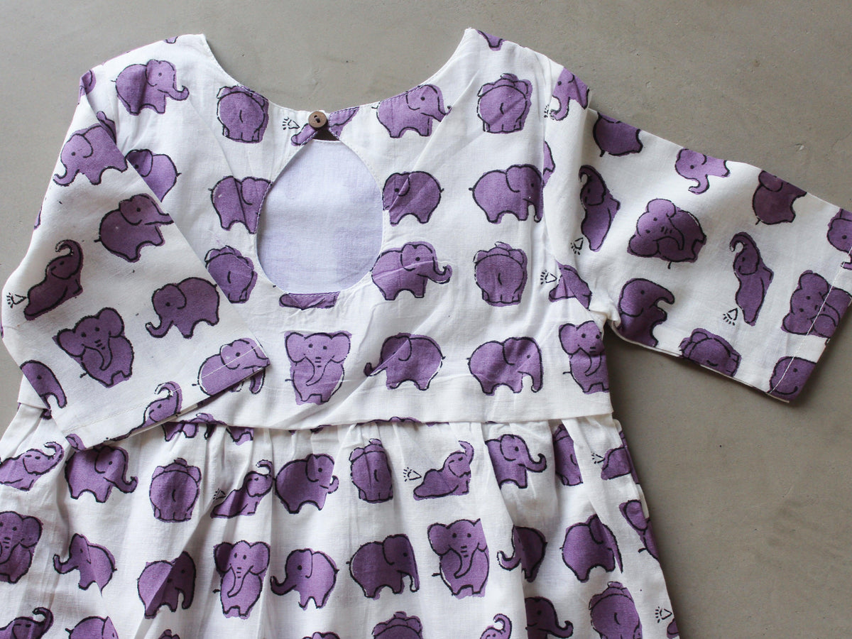 Purple Ele Dress - CHHAPA