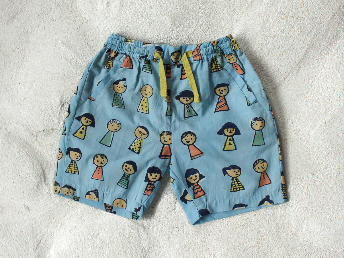 KIDS COTTON PUPPET SHORTS