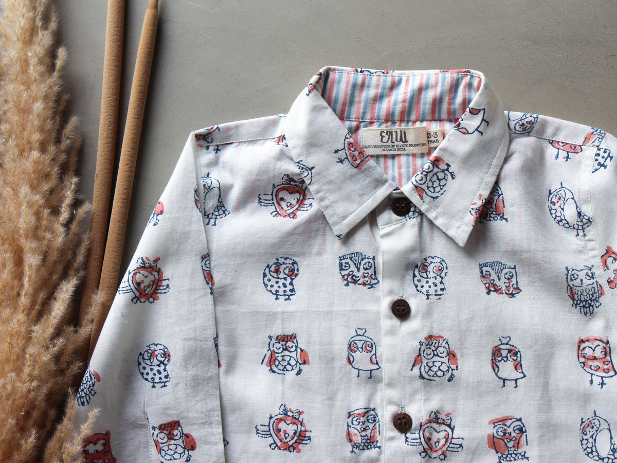 Owls in White Shirt - CHHAPA