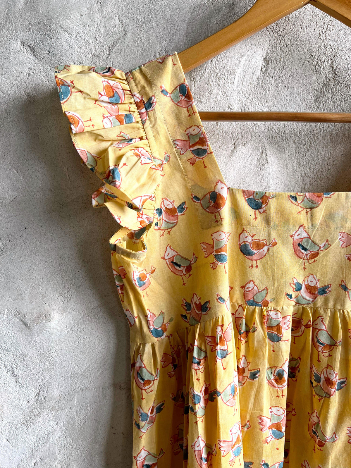 Marigold Birdies Dress - CHHAPA