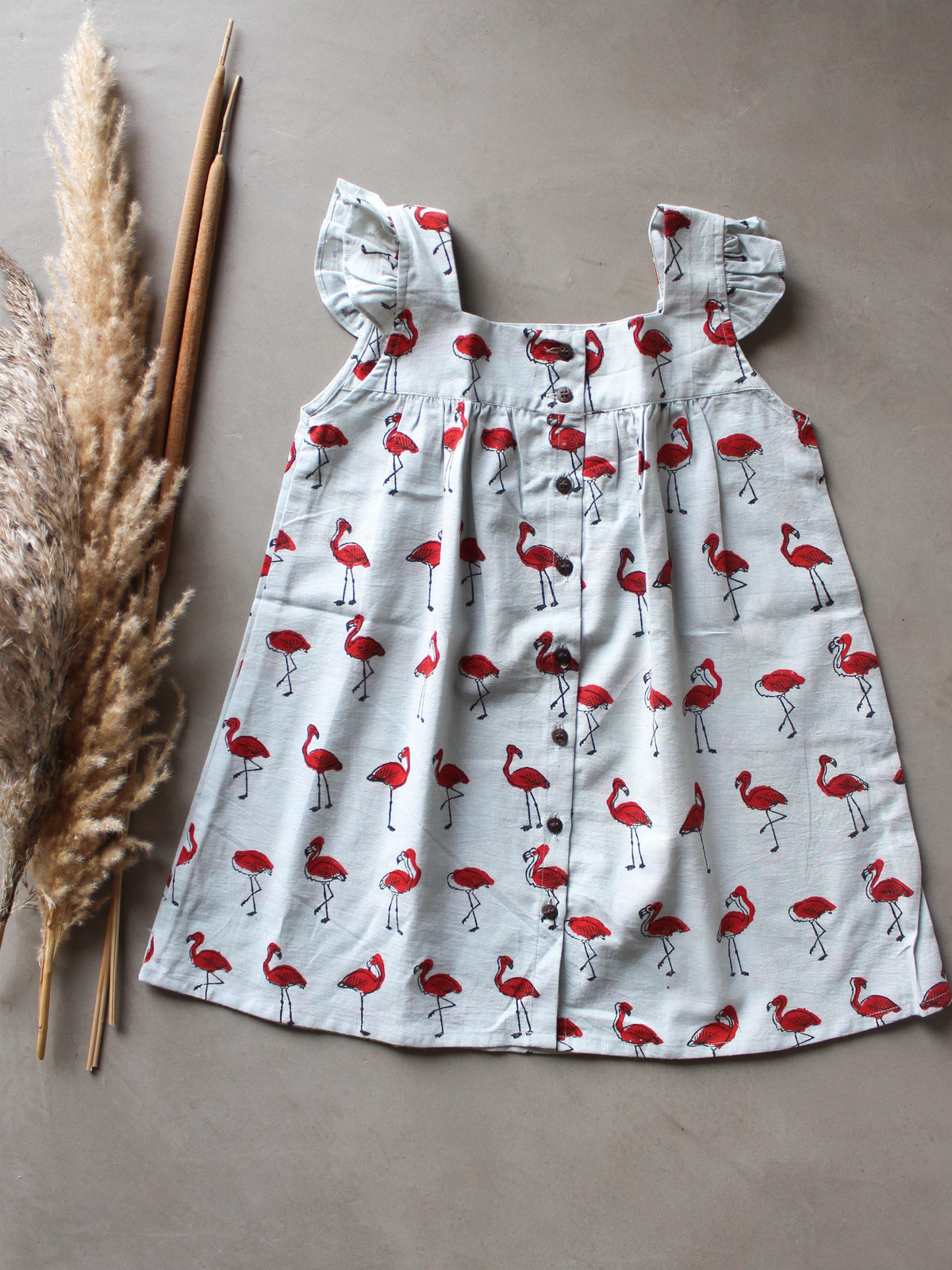 Flamingos in Grey Dress - CHHAPA